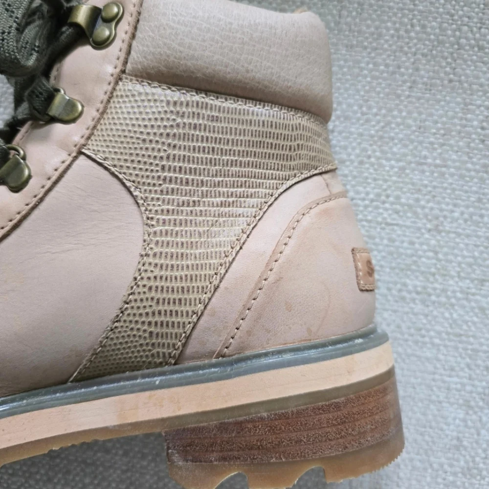 SOREL Lennox Hiker Waterproof Leather Boot Canoe Tan 8.5